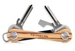 KEYKEEPA Key Holder Edelholz Zebrano braun Streifen
