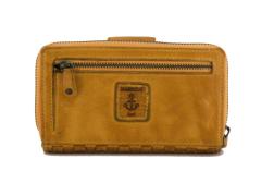 Harbour 2nd Flecht Portemonnaie Lucinda Mustard gelb Nieten