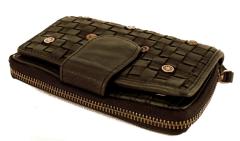 Harbour 2nd Flecht Portemonnaie Lucinda Mustard gelb Nieten