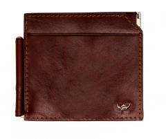 Spangenbörse Golden Head Colorado tabacco Glattleder braun