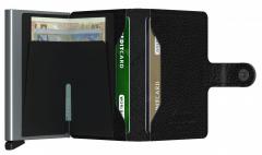 Kartenbörse bestickt schwarz Stitch Linea Secrid Miniwallet