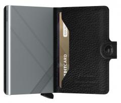 Kartenbörse bestickt schwarz Stitch Linea Secrid Miniwallet