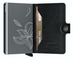 RFID Kartenhülle schwarz Stitch Magnolia Secrid Miniwallet