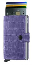 Secrid Miniwallet Cleo Lavender Kreditkartenetui lila Krokooptik