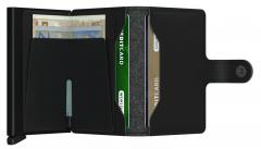 Kreditkartenetui Miniwallet RFID Soft Touch Black Lederimitat