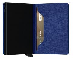 Kreditkartenetui Slimwallet Crisple Blue blau RFID-Schutz Secrid