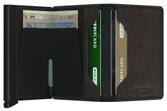 Secrid Kartenbörse Slimwallet Veg Black schwarz Ausleseschutz