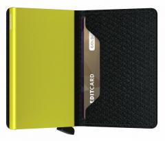 strukturiertes Kartenetui Secrid Slimwallet Diamond Black schwarz