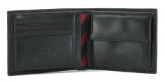 Tommy Hilfiger Johnson Geldtasche Rauhleder quer schwarz