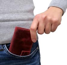 SecWal Kreditkartenetui Antikleder Hunter rot RFID-Ausleseschutz