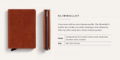 Secrid Slimwallet Kartenetui Stitch Linea Orange