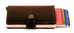 Kartenetui Secrid Miniwallet Vegetable Tanned Schwarz