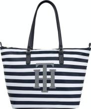 2. Wahl gestreifter Shopper blau weiß Tommy Hilfiger Poppy Tote Navy Blue Stripes