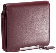 Maitre Portemonnaie Slim Belg Alberta Dark Red weiches Glattleder