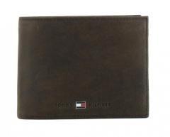 Tommy Hilfiger Johnson Lederbörse Herren Velours dunkelbraun