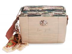Umhängetasche beige bunt Anekke Jungle Tuch