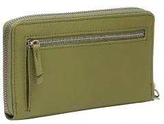 Brieftasche Damen moosgrün Ziparound Liebeskind Basic Vivian moss Harris Handgelenkschlaufe