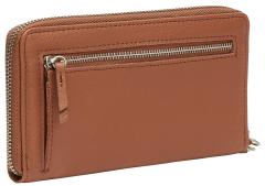 Damengeldtasche VivianW2 Basic Harris New Bourbon braun Leder Zipper