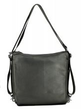 Damentasche Mandarina Duck Hobo Leder schwarz Rucksack