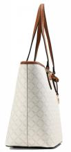 Shoppertasche L.Credi Filiberta Weiss Alloverprint