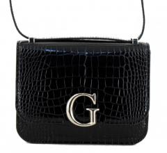 Microbag Guess Corily Mini Croco Black