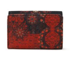 Damengeldbörse Negro Mone Indopatch Diana schwarz rot Desigual