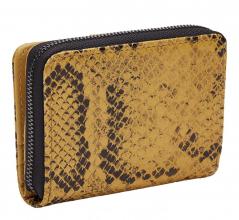 Portmonee Liebeskind Alexis Wallte Medium Senfgelb Animalprint RFID