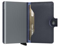 Kartenschutzhülle Secrid Miniwallet dunkelblau Saffiano Navy RFID