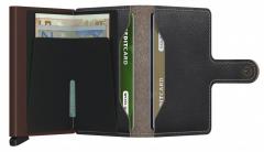 Secrid Miniwallet Saffiano Brown dunkelbraun RFID-Schutz Kartenetui