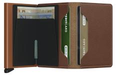 Secrid Kartentui braun Slimwallet Saffiano Caramel RFID Ausleseschutz