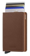Secrid Kartentui braun Slimwallet Saffiano Caramel RFID Ausleseschutz