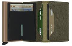 Slimwallet grün RFID-Schutz Secrid Saffiano Olive Geldbörse