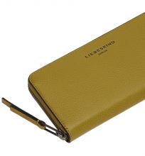 Portmonnaie Liebeskind Sally Wallet Large Dark dijon Leder RFID