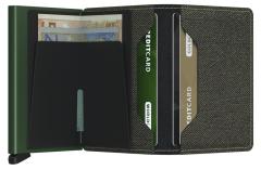 Secrid Kartenbörse grün Jeansoptik Slimwallet Twist Green RFID