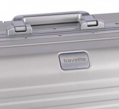 Travelite Next 4w Trolley 55cm Handgepäckkoffer Aluminium