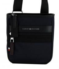 Herren Schultertasche Tommy Hilfiger Elevated Nylon Mini Crossover schwarz Carbon