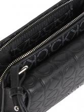 Microtasche Calvin Klein Mono Mix Flap Wallet Monogram Print Black