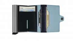 RFID Schutz Twinwallet Secrid Matte Blue Kartenschutzhülle Etui hell blau silber