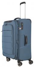 Travelite Skaii M 67cm erweiterbar Panoramablau Reisetrolley
