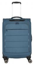 Travelite Skaii M 67cm erweiterbar Panoramablau Reisetrolley