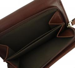 Damenbrieftasche mit Überschlag The Bridge Story Donna Marrone braun