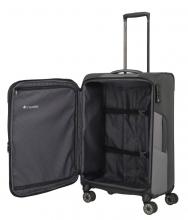 Rollenkoffer M 67cm Travelite Viia anthrazit TSA Zahlenschloss erweiterbar