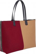 XXL Trend Shopper Filz Tommy Hilfiger Iconic Tommy Icons Tote zweifärbig Wappen Etui