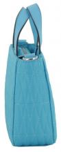 Layla Mini Guess kleine Damenhandtasche Auqa Türkis Steppnähte
