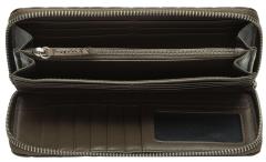 Damenbrieftasche Nori Green Liebeskind Berlin RFID Schutz Schlammgrün Kroko Gigi Krokoprägung