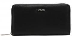Longwallet Filippa L.Credi schwarz silber genarbt RFID