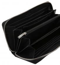 Longwallet Filippa L.Credi schwarz silber genarbt RFID