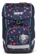ergobag cubo PhantBärsiewelt Einhörner Punkte dunkelblau pink Schulrucksackset
