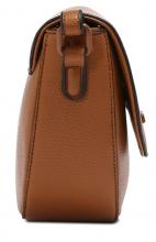 Saddle Bag Iris L.Credi Überschlag Cognacbraun Ton in Ton