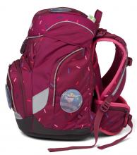 anpassbarer Schulpack 6-teiliges Set ergobag pack dunkelblau pink Federpennal Schubi DuBär